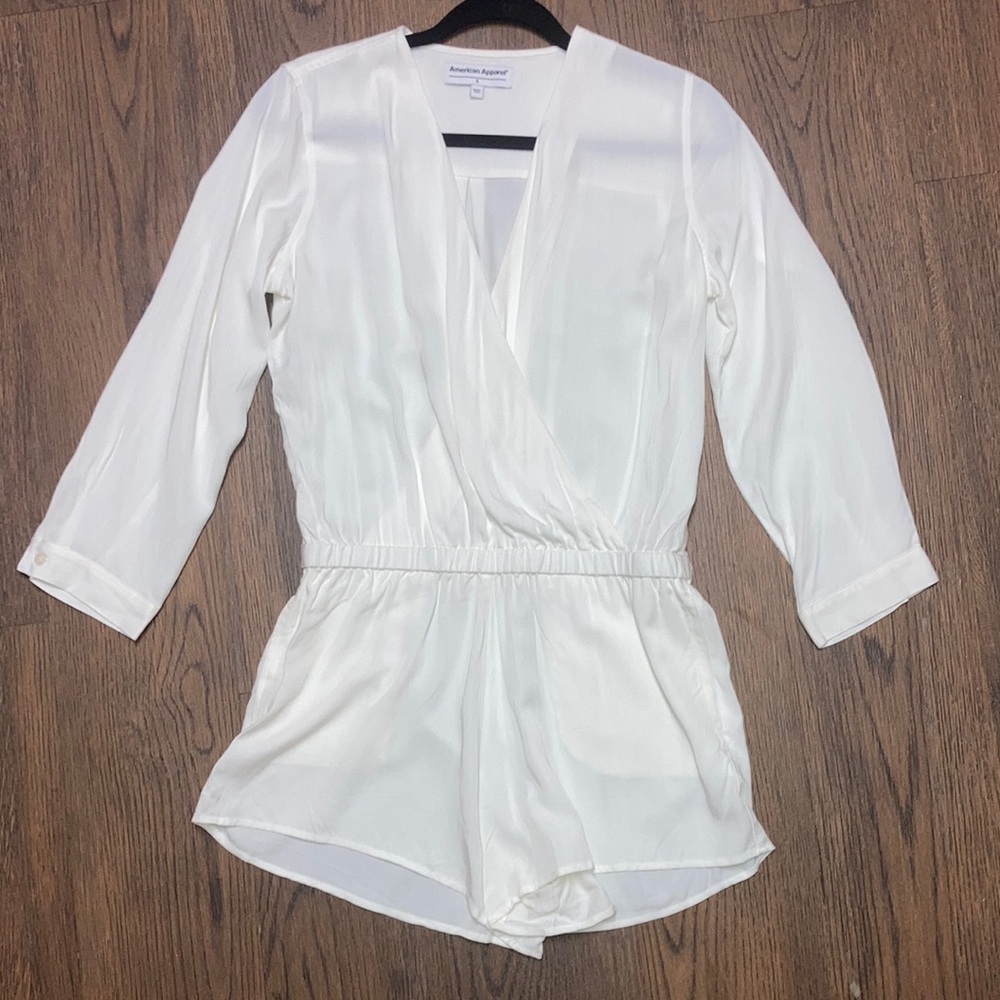 New American Apparel White Romper